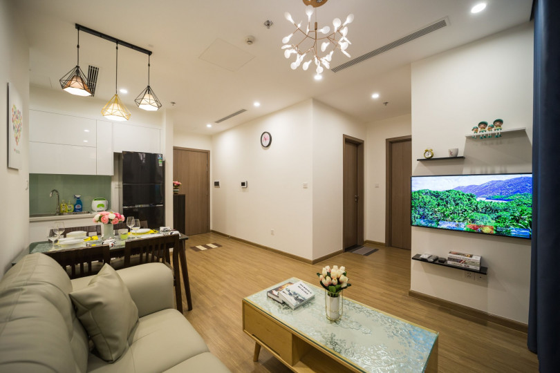 Cho thuê CC Vinhome Sky Lake - Phạm Hùng căn 2PN full nội thất giá 19tr